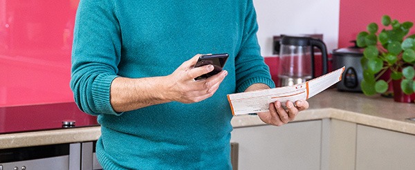 Person looking at his prepayment certificates